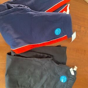 Carters perfect fit with functional drawcord pants - Navy/Red & Black 2 pairs